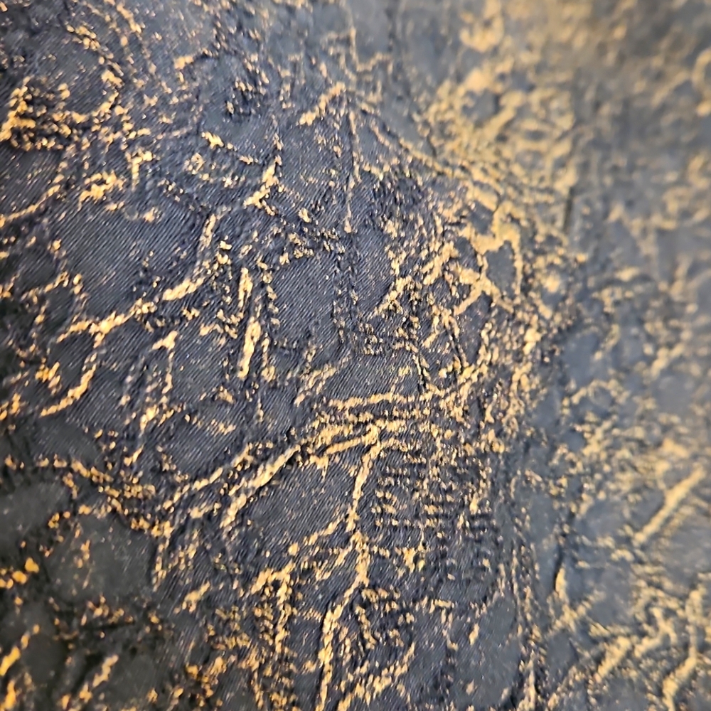 Boston Proper Jeans Wear Textured Black Gold Stretch Flare Leg Jeans Size 14 - Picture 10 of 10